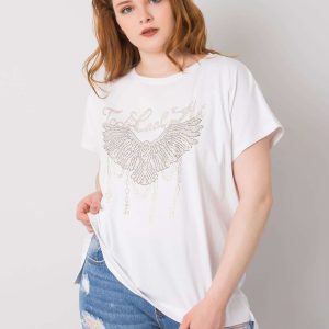 Sherry Cotton Plus Size White Blouse