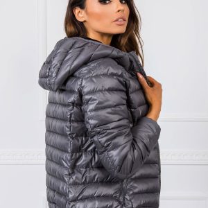 Women's Quilted Jacket Dark Grey