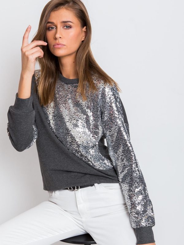 Dark Grey Shine Sweatshirt