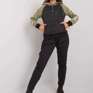 Black-khaki sweatsuit set Danika