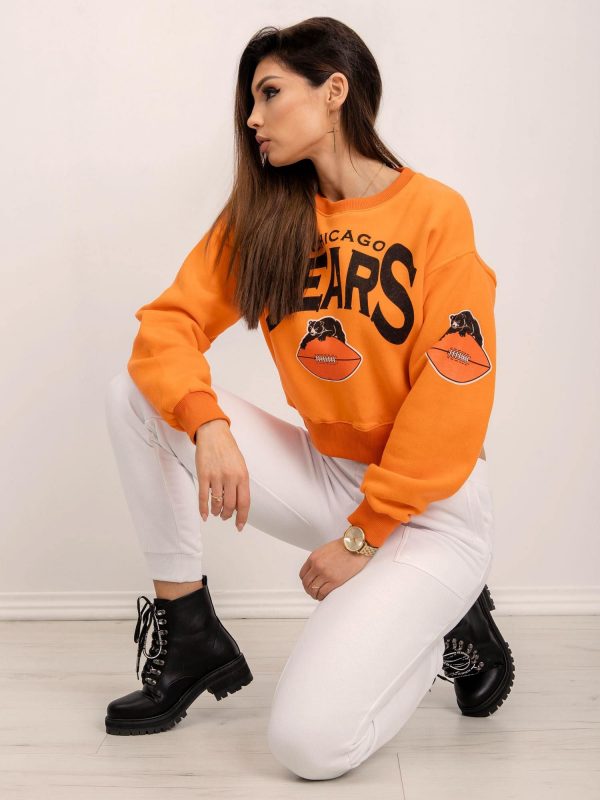 BSL Orange Print Sweatshirt