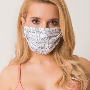 White reuse protective mask