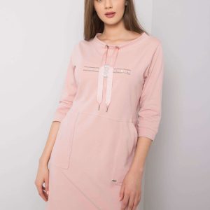 April Dirty Pink Cotton Dress