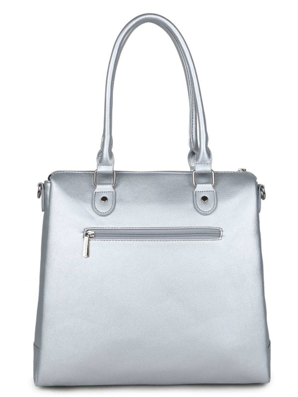 Silver big city bag LUIGISANTO