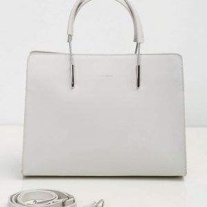 Light gray bag with decorative handle