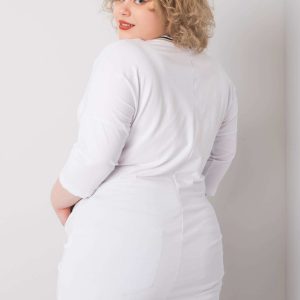 White tunic plus size Ida