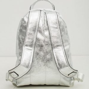 Silver Striped Backpack