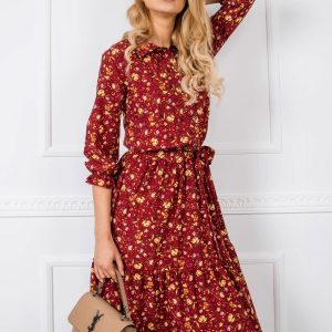 Burgundy Beau Dress