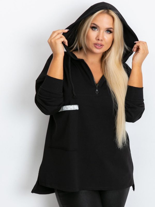 Shire Plus Size Black Sweatshirt