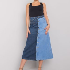 Blue midi denim skirt Rijeka RUE PARIS