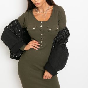 Khaki dress Juliet