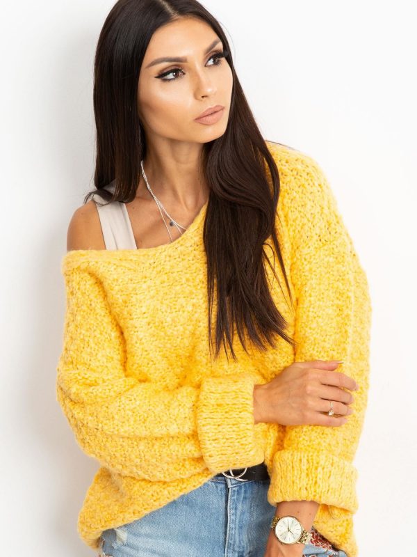 RUE PARIS Yellow Lively sweater