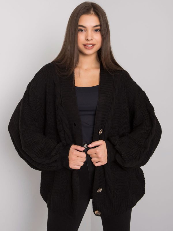 Black Middletown Pigtailed Cardigan