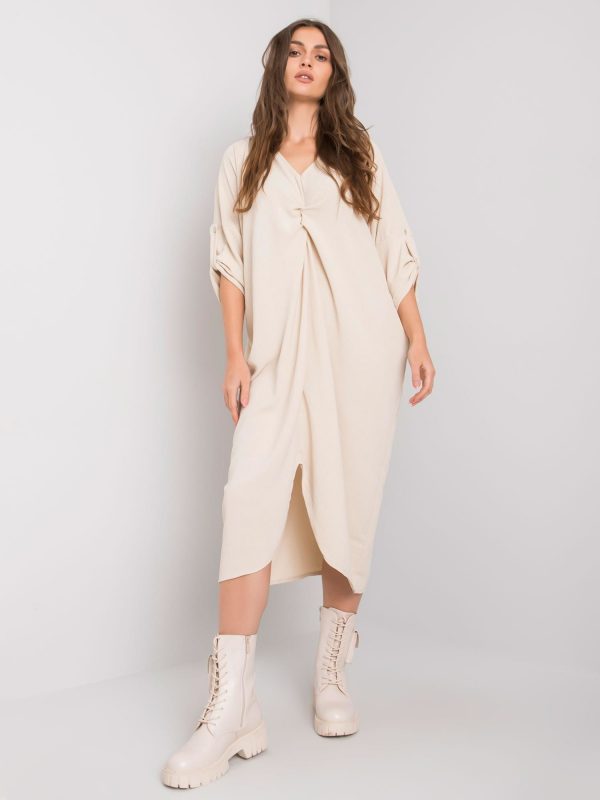 Beige Dorsey Loose Dress