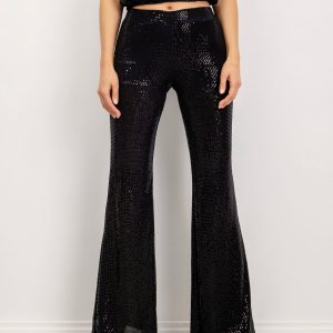 Black trousers with BSL applique