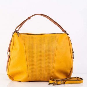 Yellow Women's Bag with Detachable Strap