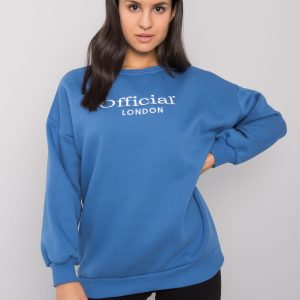 Blue Hoodless Sweatshirt for Women Cherbourg