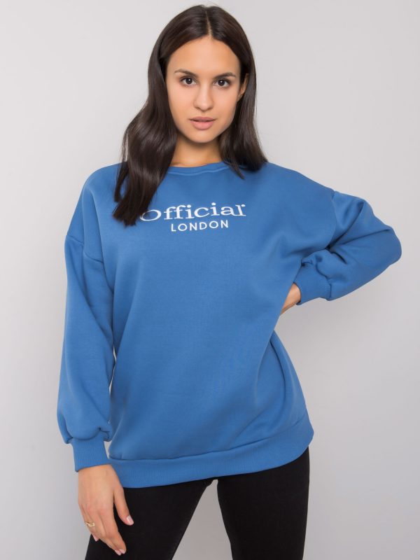 Blue Hoodless Sweatshirt for Women Cherbourg