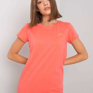 Women's coral T-shirt Eudice FOR FITNESS