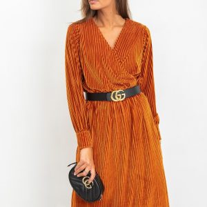 Dark Orange Attractive Dress