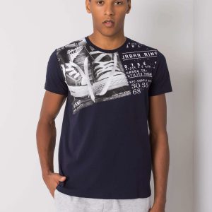 Navy blue Kendrick cotton t-shirt