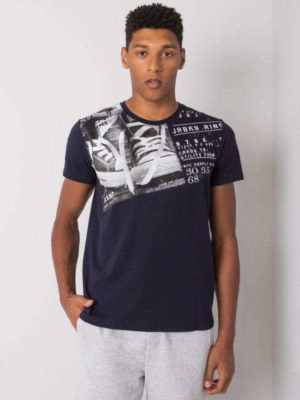 Navy blue Kendrick cotton t-shirt