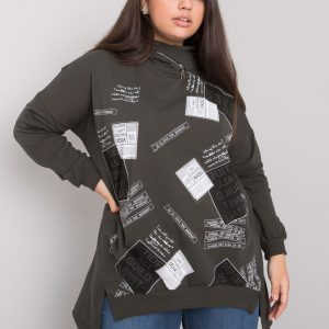 Khaki Plus Size Hoodie Ives