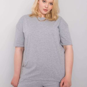 Gray T-shirt plus size Gaia