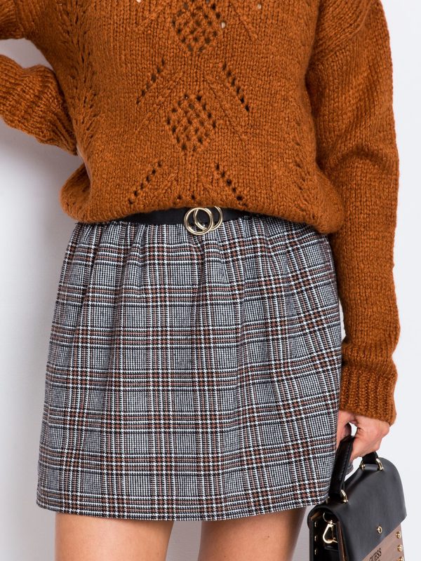 RUE PARIS Black-brown skirt Andy