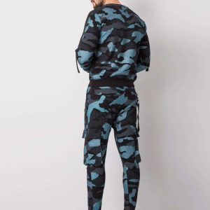 Light blue camo men's set