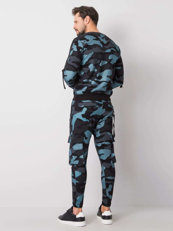 Light blue camo men's set