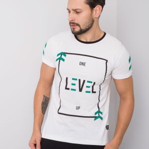 White T-shirt for men with print Cole