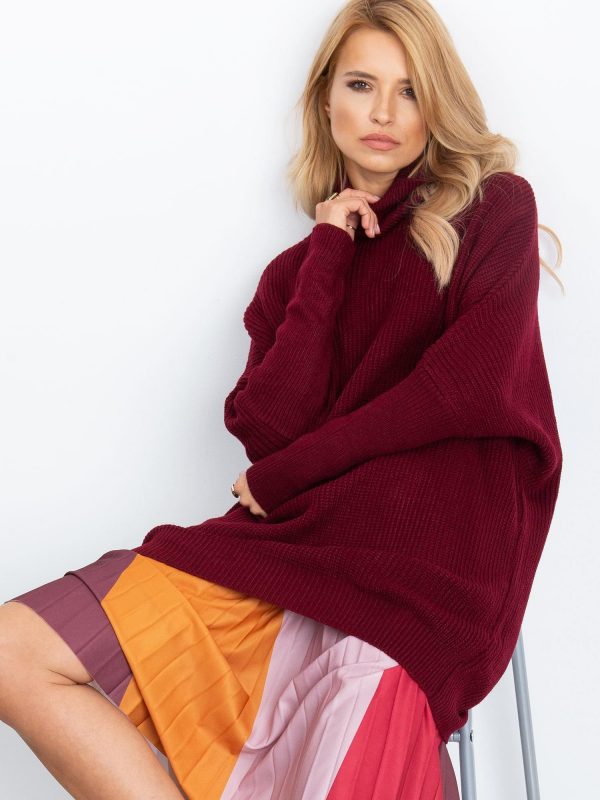 RUE PARIS Patience Burgundy sweater