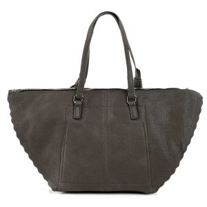 Grey Women's Bag with studs