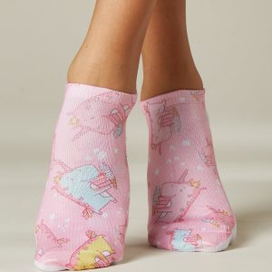 Unicorn motif short socks