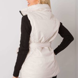 Ecru down vest Effie