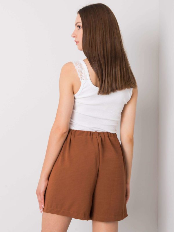 Brown Zoey Casual Shorts