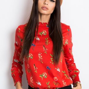 RUE PARIS Red blouse Pleasure