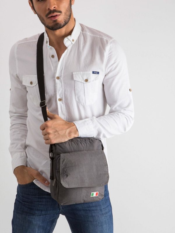 Dark Grey Men's Flip Bag