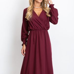 Burgundy dress Lucky