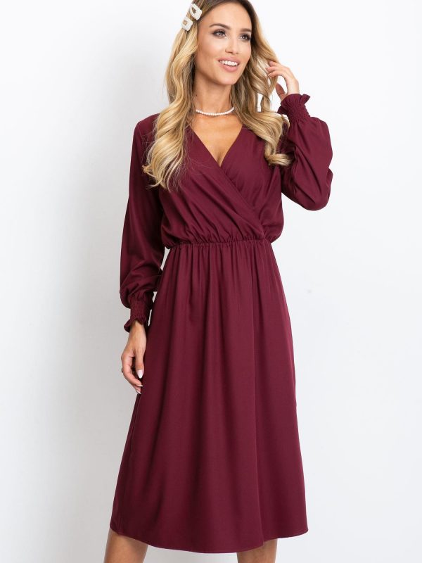 Burgundy dress Lucky