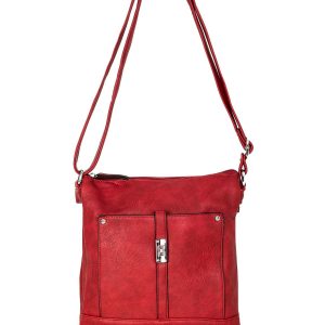 Dark red women's handbag