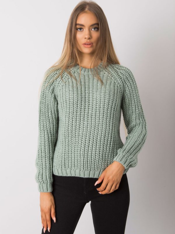 Women's pistachio knitted sweater Grinnell RUE PARIS