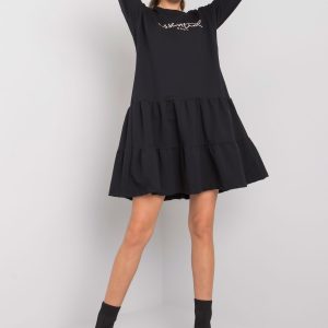 Maryville Black Ruffle Dress