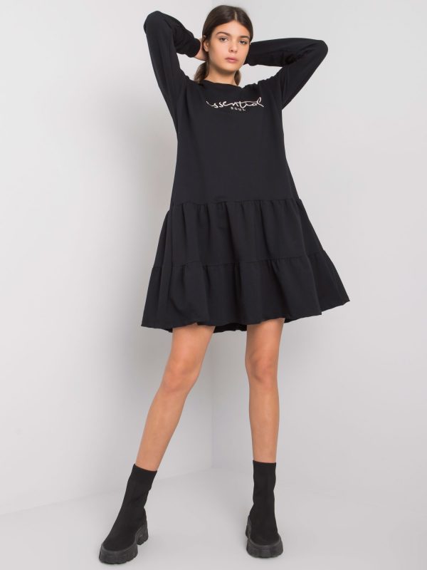 Maryville Black Ruffle Dress