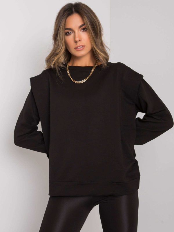 Black Sabra Cotton Sweatshirt