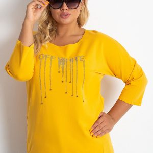 Yellow plus size blouse Stories