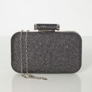 Black glitter formal bag