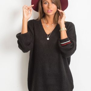 RUE PARIS Black Romance sweater