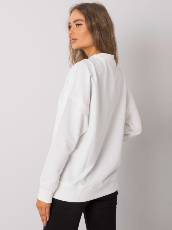 Ecru print sweatshirt Carissa